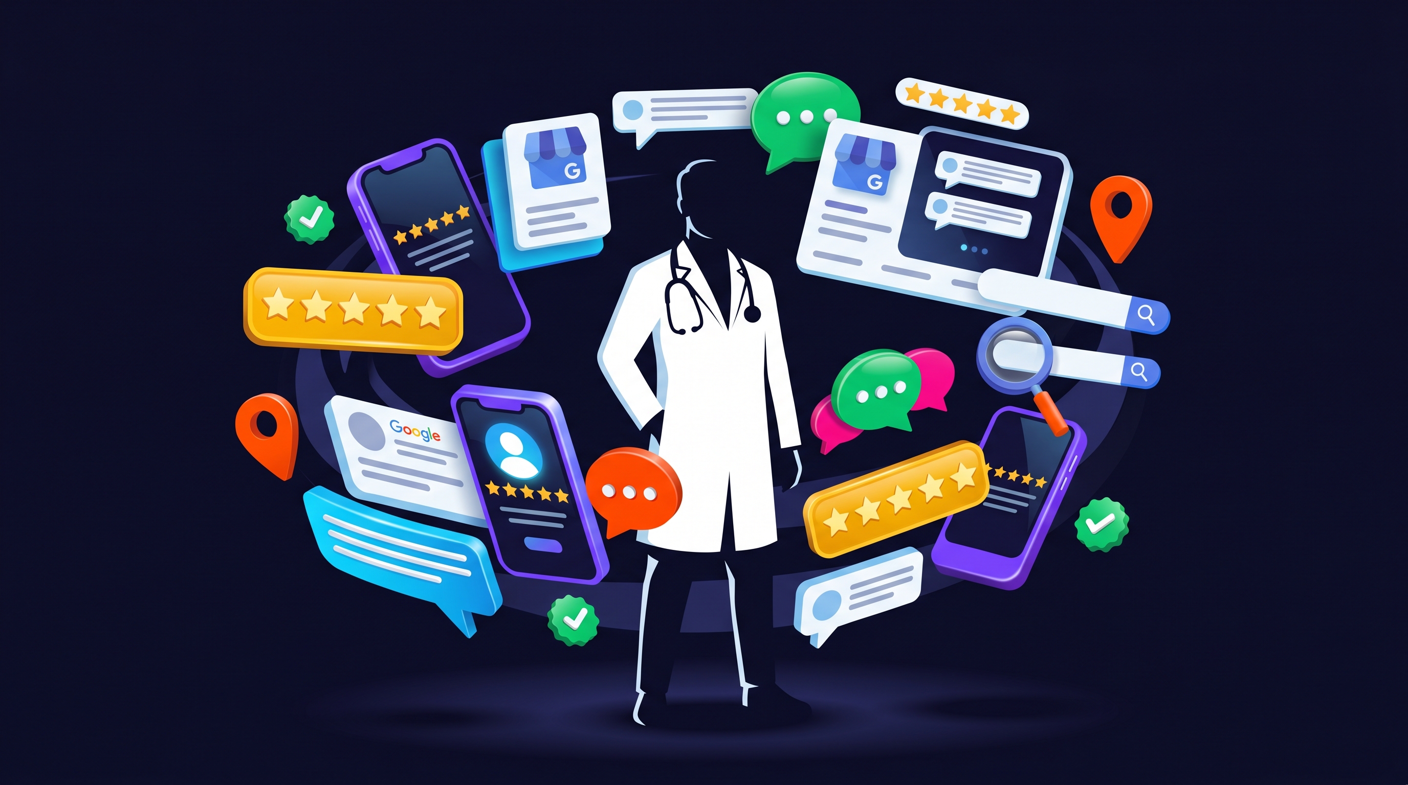 reputación online para médicos — presencia digital que decide la confianza del paciente
